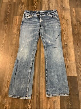 American Eagle Outfitters Light Blue Wide Leg Jeans 10 Reg